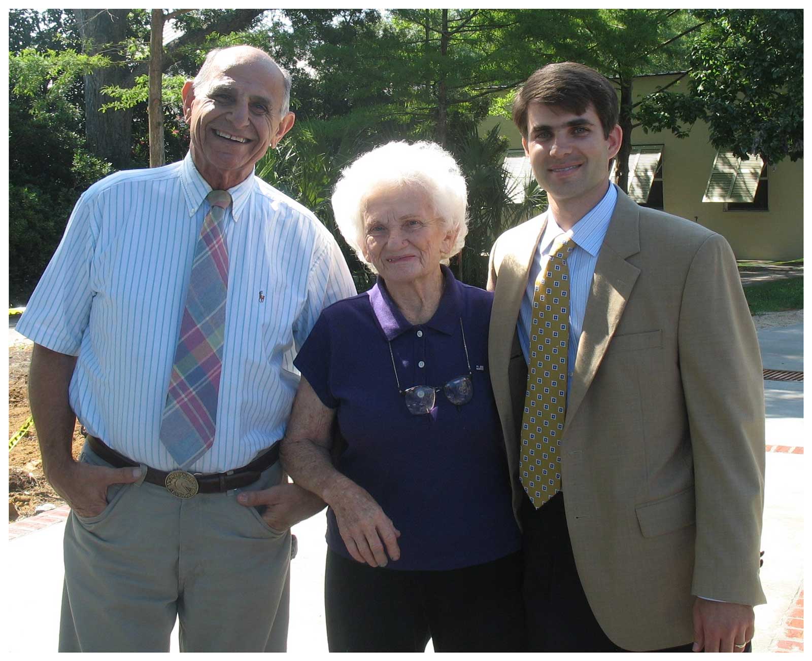 Founders George & Gonza LaHood with grandson John LaHood